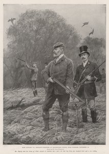 King Edward VII Pheasant-Shooting at Cranbourne Tower, near Windsor, 12 November